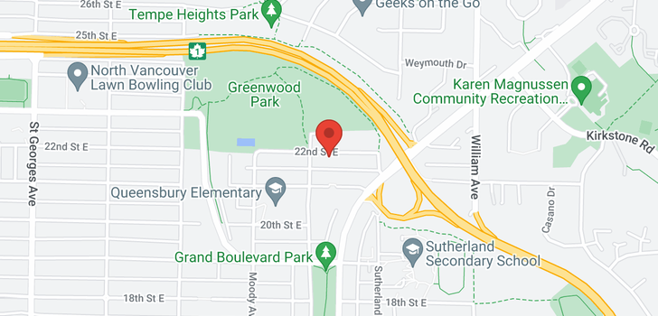 map of 617 E 22ND STREET